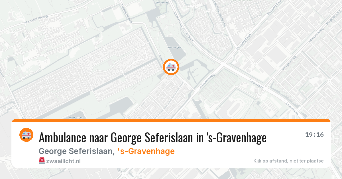 Ambulance naar George Seferislaan in 's-Gravenhage — 7 jul 2026