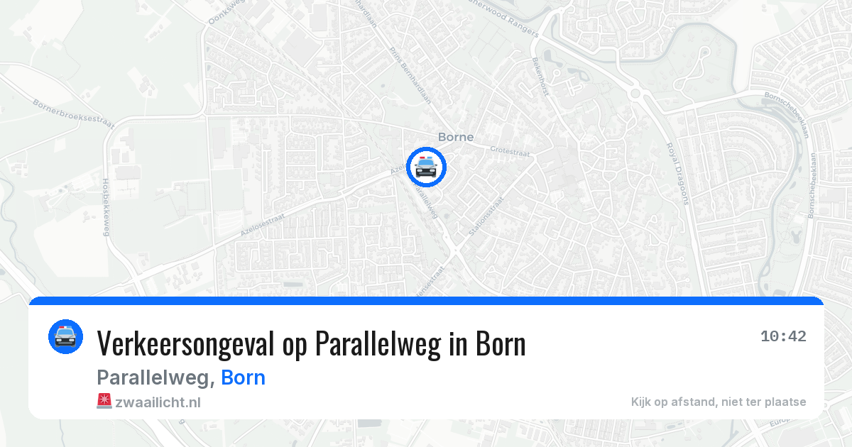 Verkeersongeval op Parallelweg in Born — 25 jan 2026