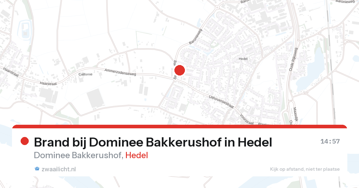 Brand bij Dominee Bakkerushof in Hedel — 28 aug 2026