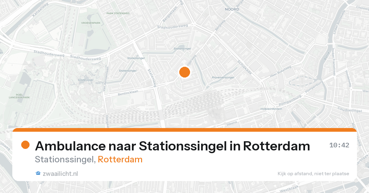 Ambulance naar Stationssingel in Rotterdam — 15 aug 2026