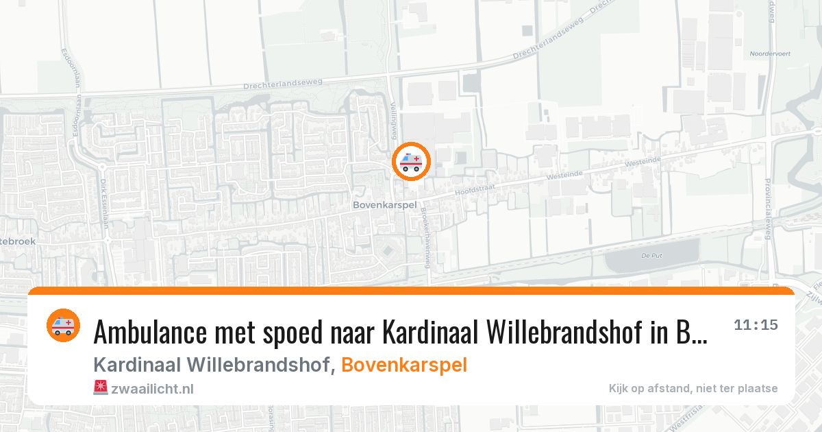 Ambulance met spoed naar Kardinaal Willebrandshof in Bovenkarspel — 1 apr 2026