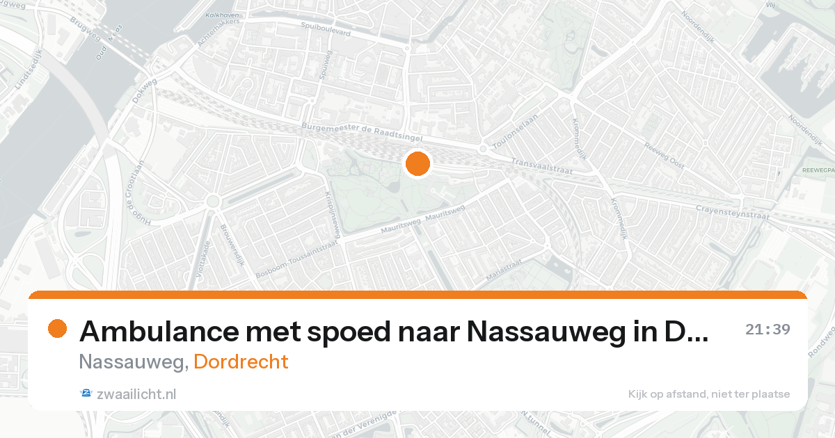 Ambulance met spoed naar Nassauweg in Dordrecht — 30 jan 2026