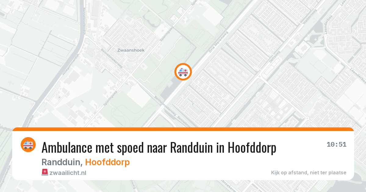 Ambulance met spoed naar Randduin in Hoofddorp — 19 jan 2026