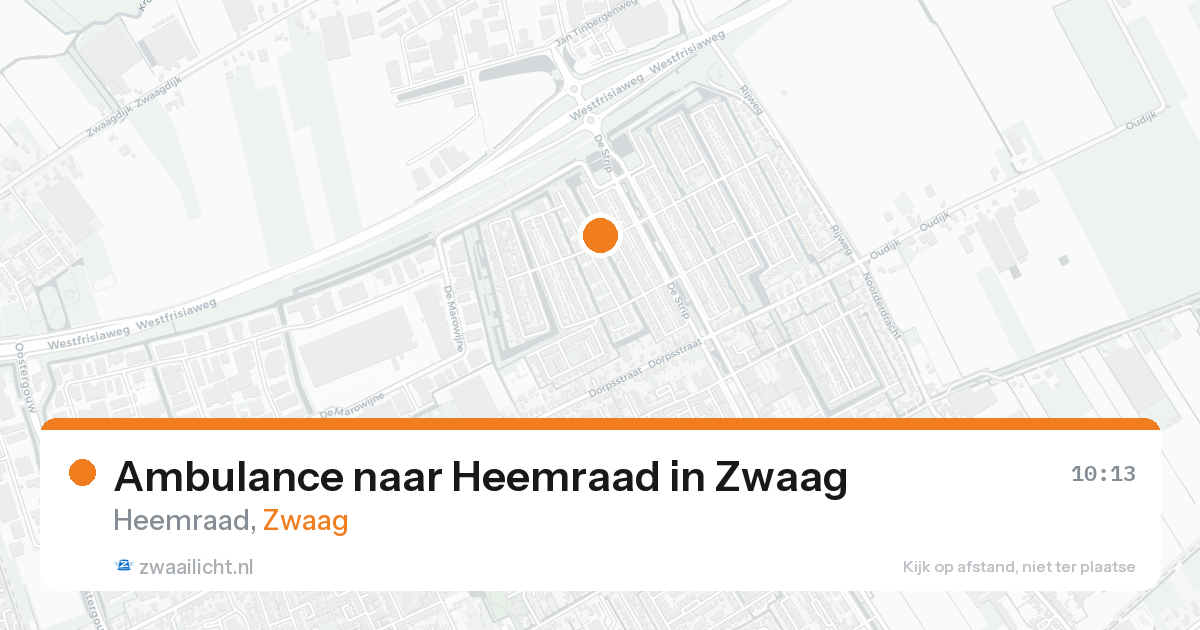 Ambulance naar Heemraad in Zwaag — 31 jan 2026