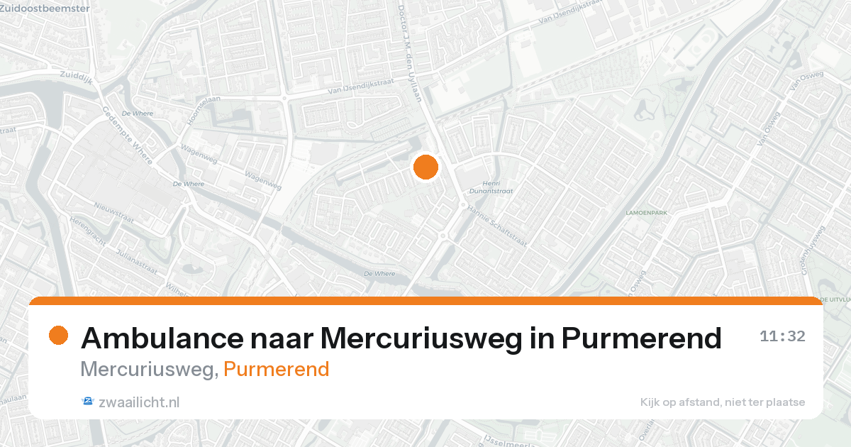 Ambulance naar Mercuriusweg in Purmerend — 27 mei 2026