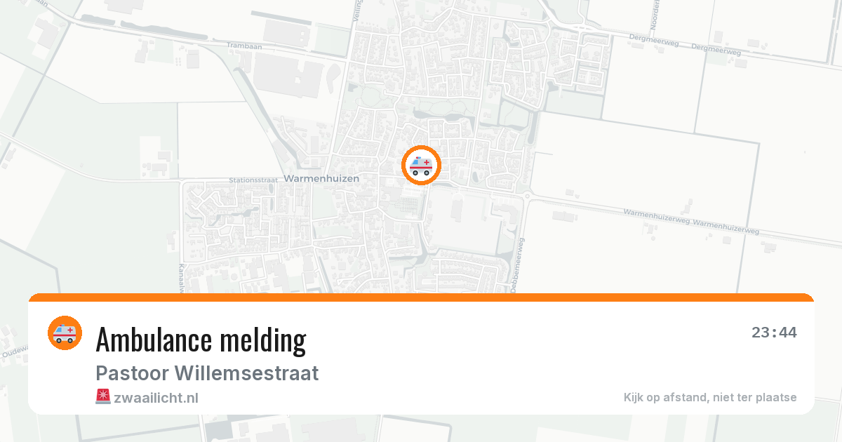 Ambulance melding — 20 apr 2026