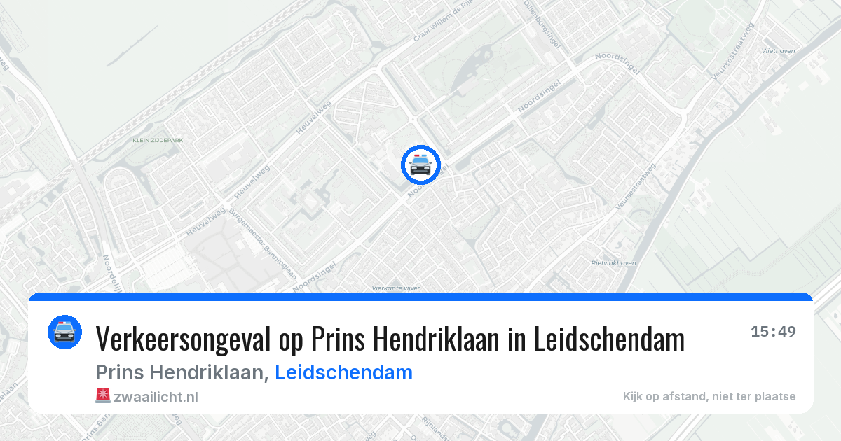 Verkeersongeval op Prins Hendriklaan in Leidschendam — 16 apr 2026
