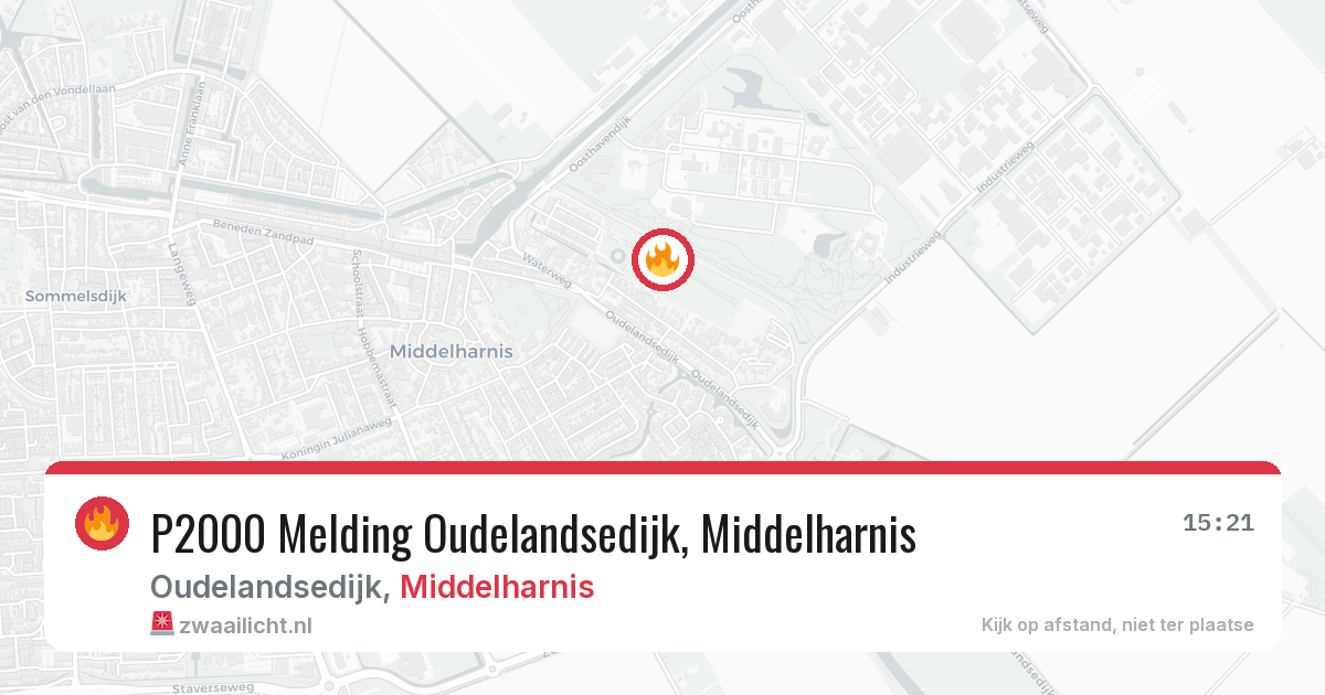 P2000 Melding Oudelandsedijk, Middelharnis — 4 aug 2026