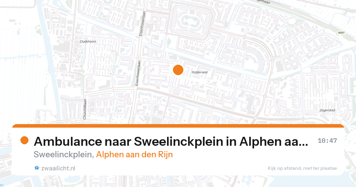 Ambulance naar Sweelinckplein in Alphen aan den Rijn — 21 apr 2026
