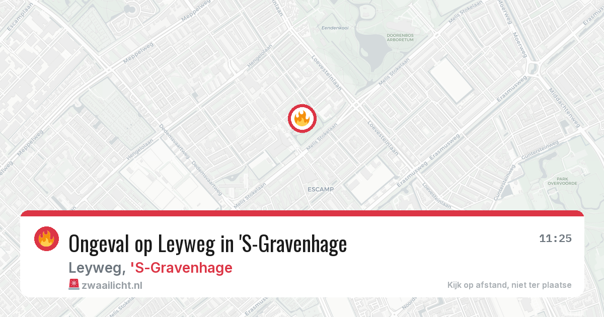 Ongeval op Leyweg in 'S-Gravenhage — 30 mrt 2026