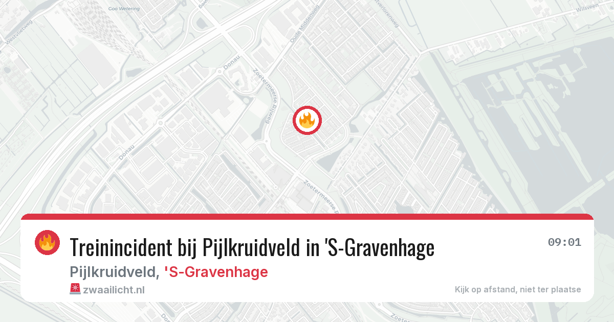 Treinincident bij Pijlkruidveld in 'S-Gravenhage — 11 apr 2026