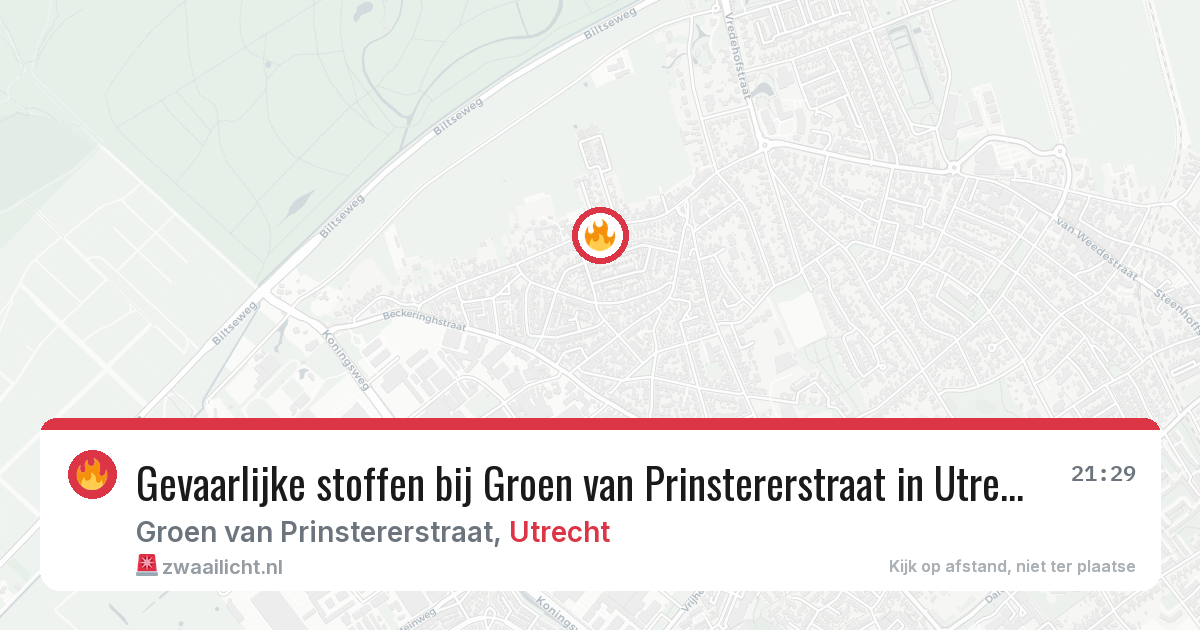 Gevaarlijke stoffen bij Groen van Prinstererstraat in Utrecht — 2 mrt 2026