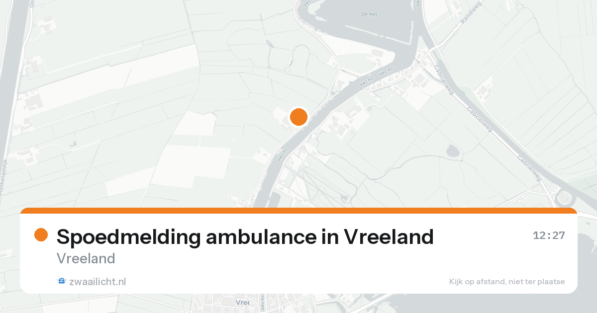 Spoedmelding ambulance in Vreeland — 15 aug 2026