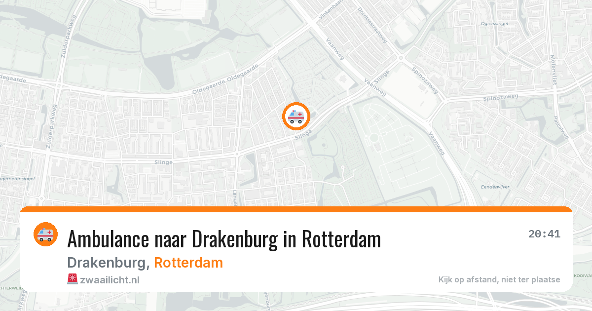 Ambulance naar Drakenburg in Rotterdam — 4 jun 2026