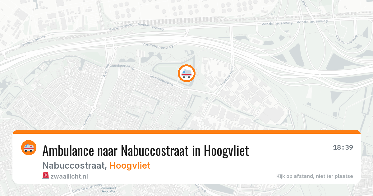 Ambulance naar Nabuccostraat in Hoogvliet — 9 jul 2026