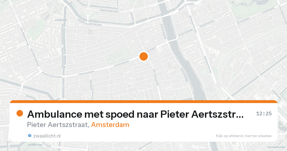 Ambulance met spoed naar Pieter Aertszstraat in Amsterdam — 7 feb 2026