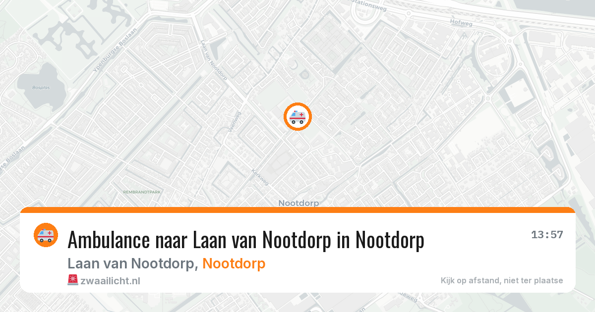 Ambulance naar Laan van Nootdorp in Nootdorp — 17 mrt 2026