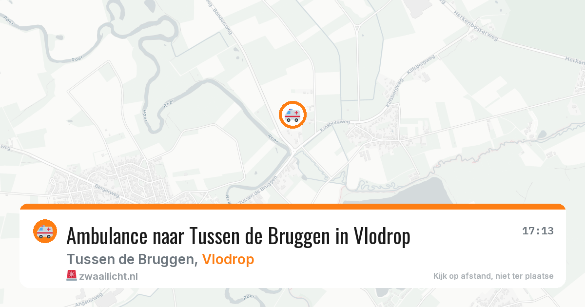 Ambulance naar Tussen de Bruggen in Vlodrop — 28 mei 2026