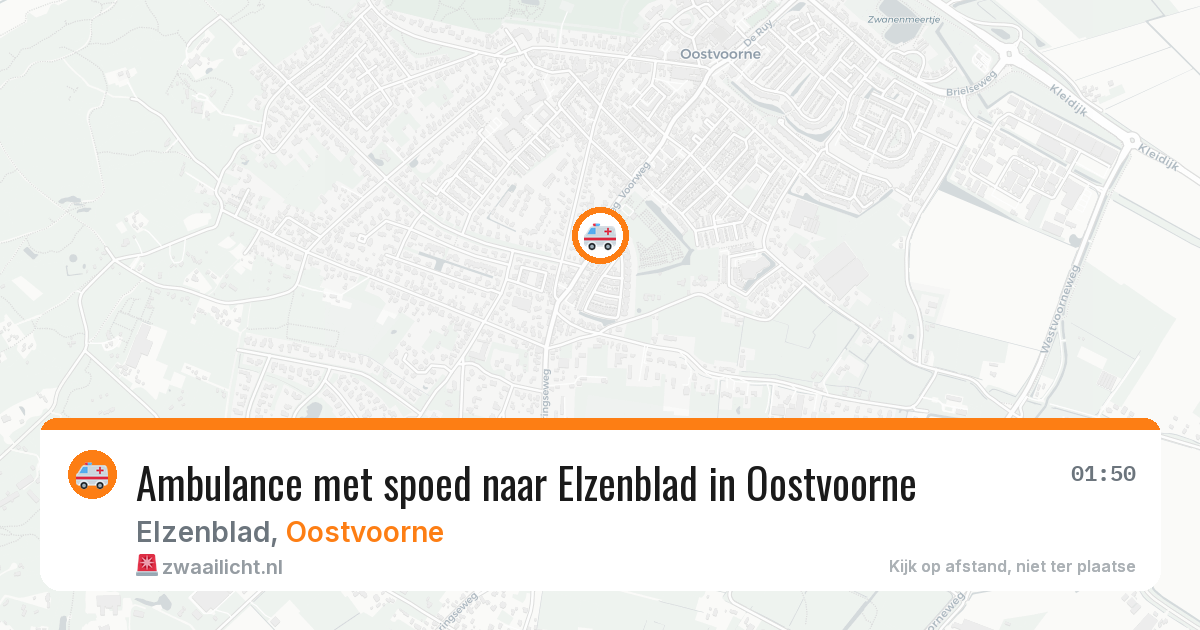 Ambulance met spoed naar Elzenblad in Oostvoorne — 6 apr 2026
