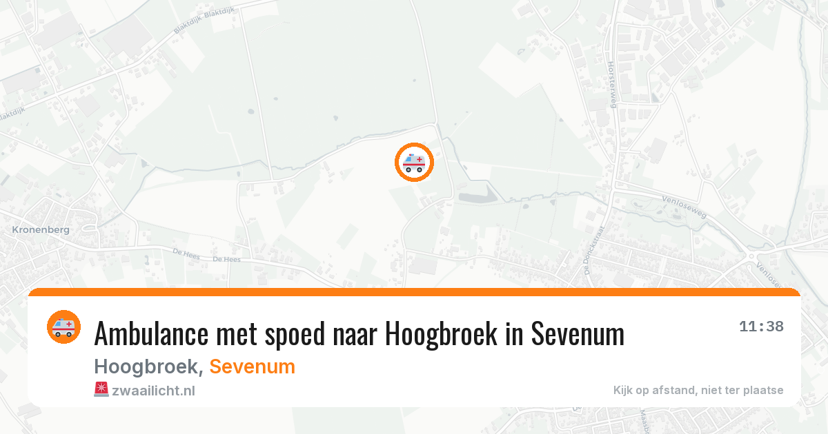 Ambulance met spoed naar Hoogbroek in Sevenum — 19 mei 2026