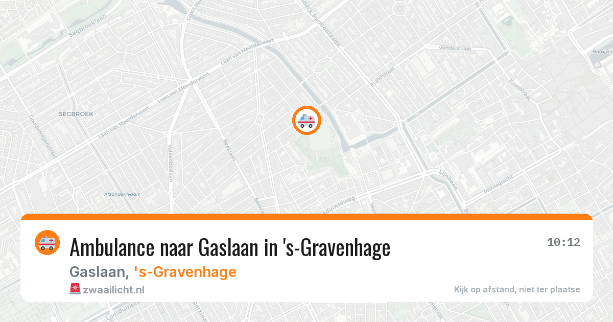 Ambulance naar Gaslaan in 's-Gravenhage — 12 aug 2026