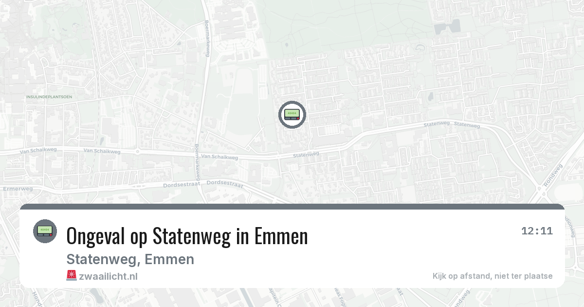 Ongeval op Statenweg in Emmen — 14 feb 2026
