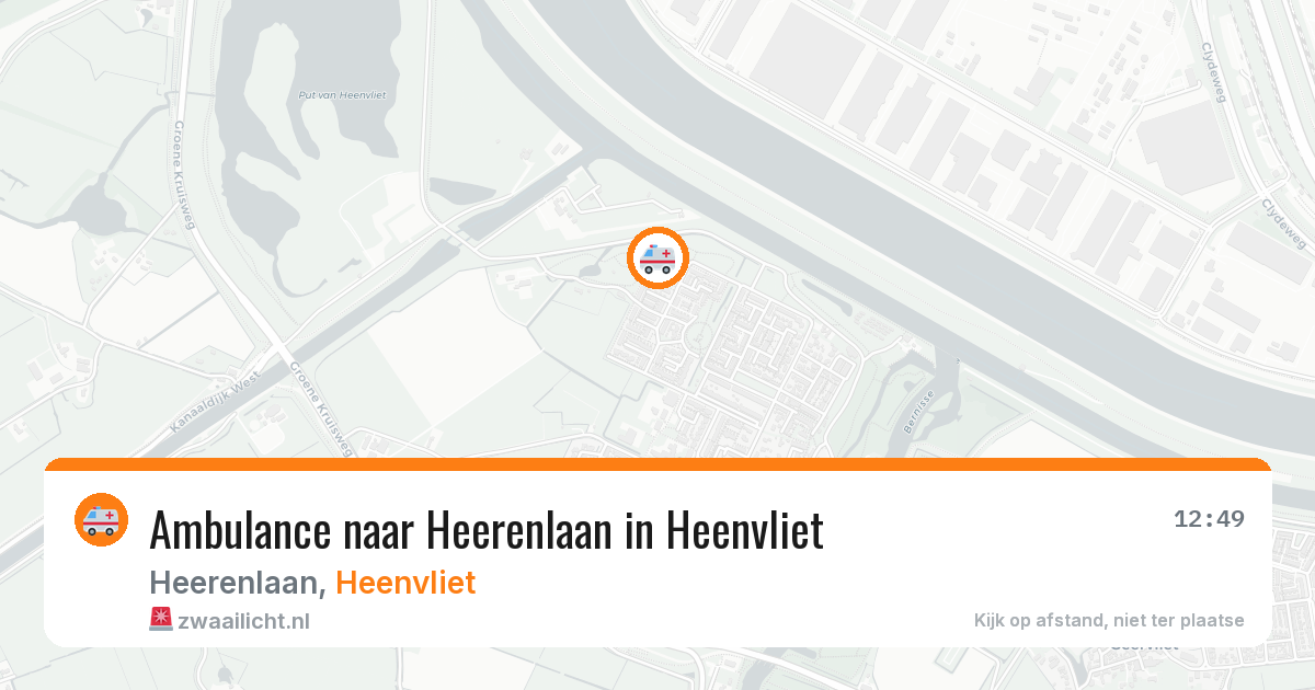 Ambulance naar Heerenlaan in Heenvliet — 21 apr 2026