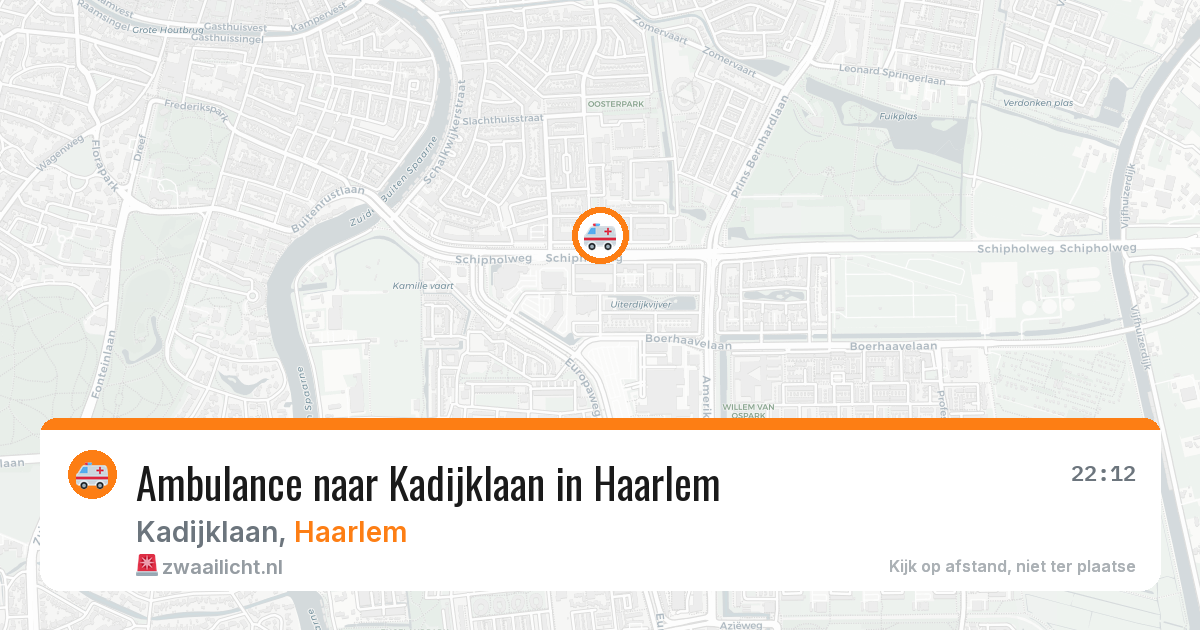 Ambulance naar Kadijklaan in Haarlem — 30 jun 2026