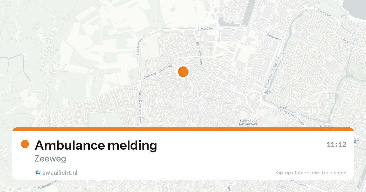 Ambulance melding — 7 feb 2026