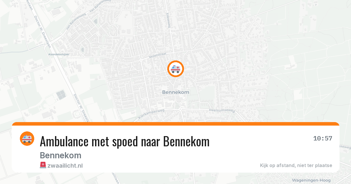 Ambulance met spoed naar Bennekom — 28 feb 2026 | 🚨 Zwaailicht.nl