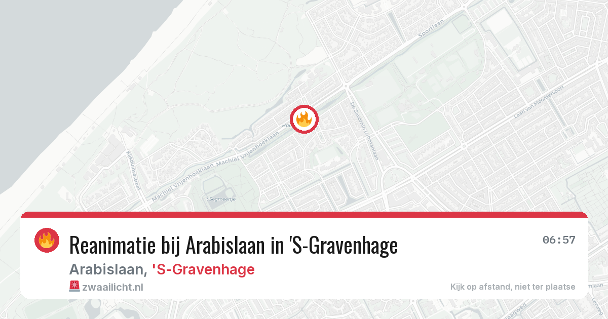 Reanimatie bij Arabislaan in 'S-Gravenhage — 20 jan 2026