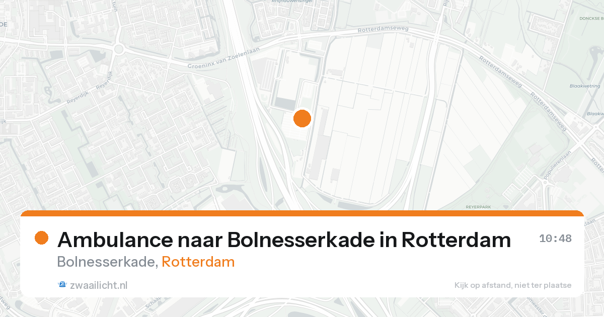 Ambulance naar Bolnesserkade in Rotterdam — 16 aug 2026