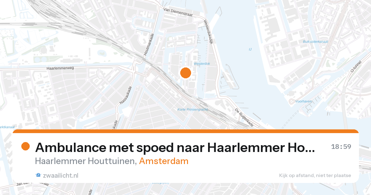 Ambulance met spoed naar Haarlemmer Houttuinen in Amsterdam — 28 aug 2026