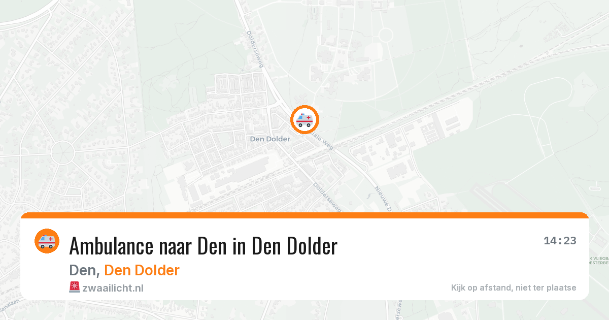 Ambulance naar Den in Den Dolder — 2 aug 2026