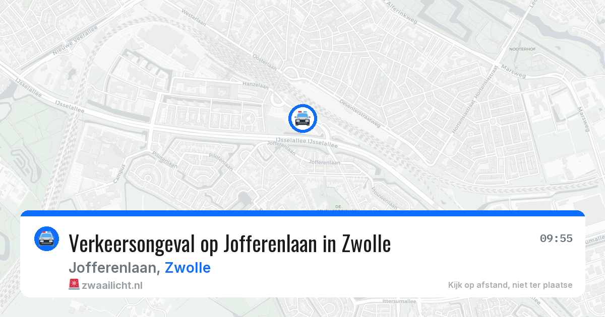 Verkeersongeval op Jofferenlaan in Zwolle — 25 mei 2026