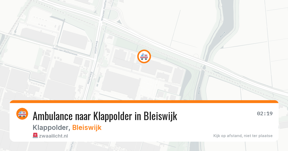Ambulance naar Klappolder in Bleiswijk — 14 apr 2026