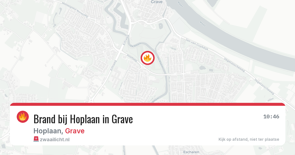 Brand bij Hoplaan in Grave — 1 aug 2026