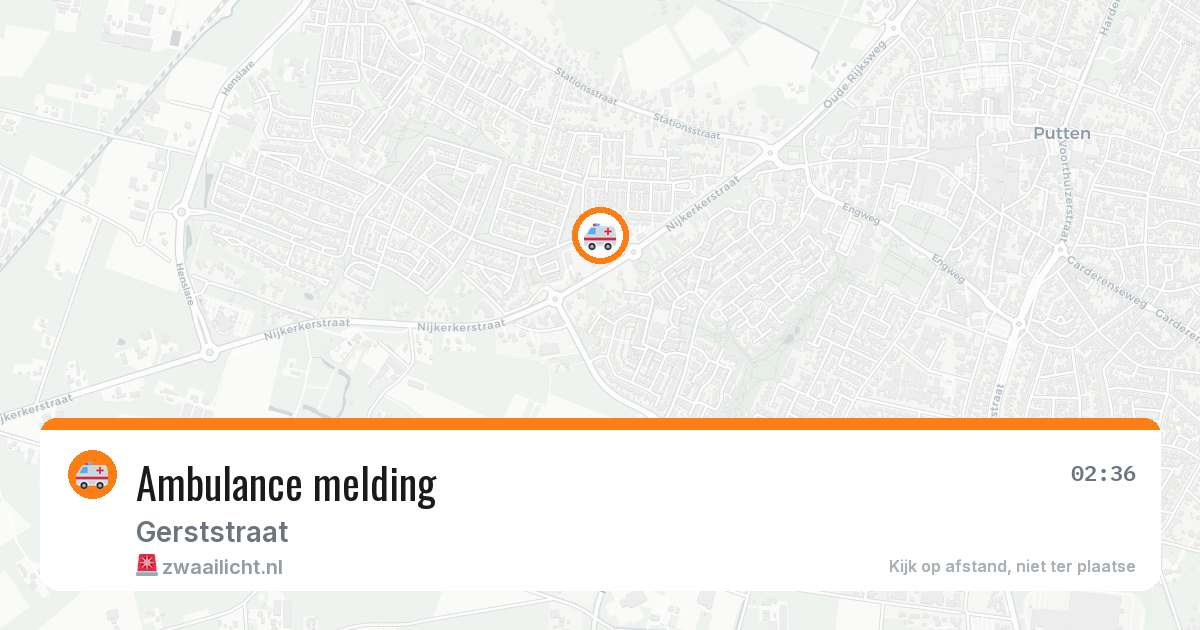Ambulance melding — 5 jul 2026