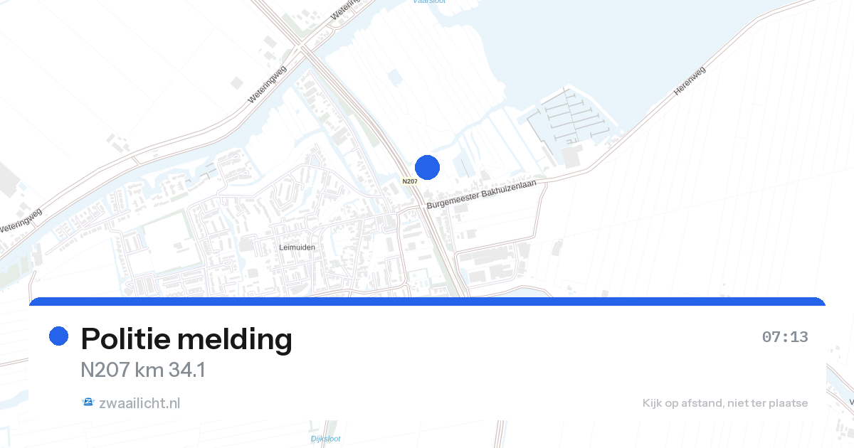 Politie melding — 7 mei 2026