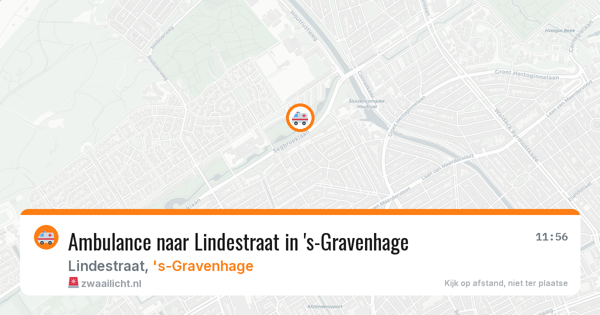 Ambulance naar Lindestraat in 's-Gravenhage — 4 aug 2026