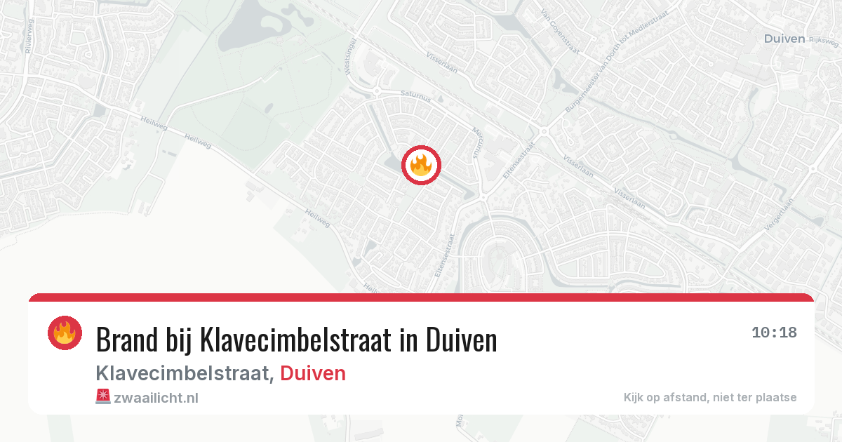 Brand bij Klavecimbelstraat in Duiven — 27 mei 2026