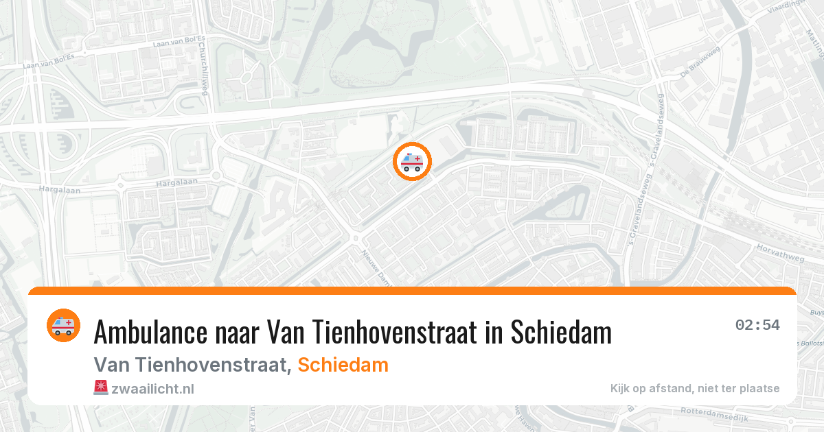 Ambulance naar Van Tienhovenstraat in Schiedam — 1 jul 2026