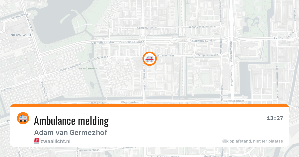 Ambulance melding — 13 jun 2026