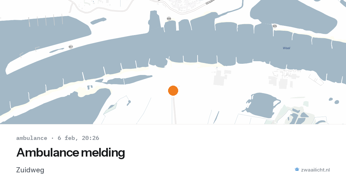 Ambulance melding — 6 feb 2026