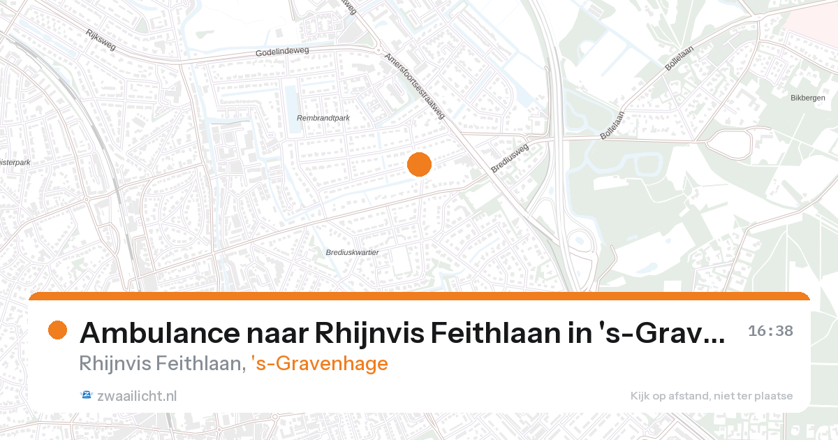 Ambulance naar Rhijnvis Feithlaan in 's-Gravenhage — 7 apr 2026