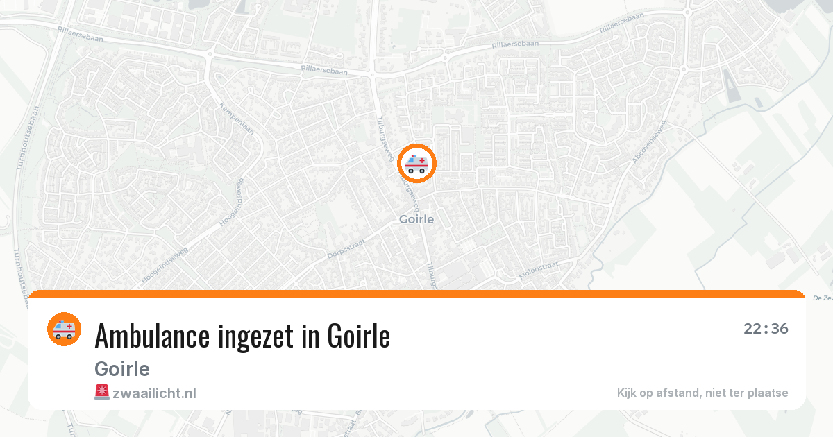 Ambulance ingezet in Goirle — 29 jan 2026