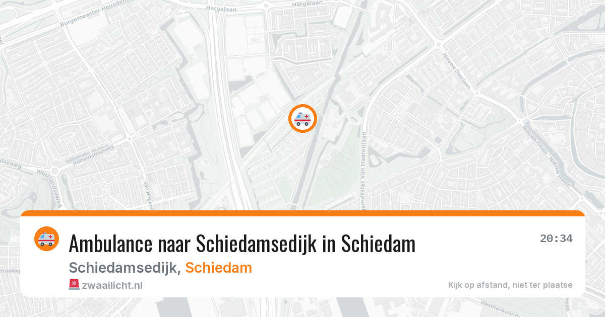 Ambulance naar Schiedamsedijk in Schiedam — 3 aug 2026