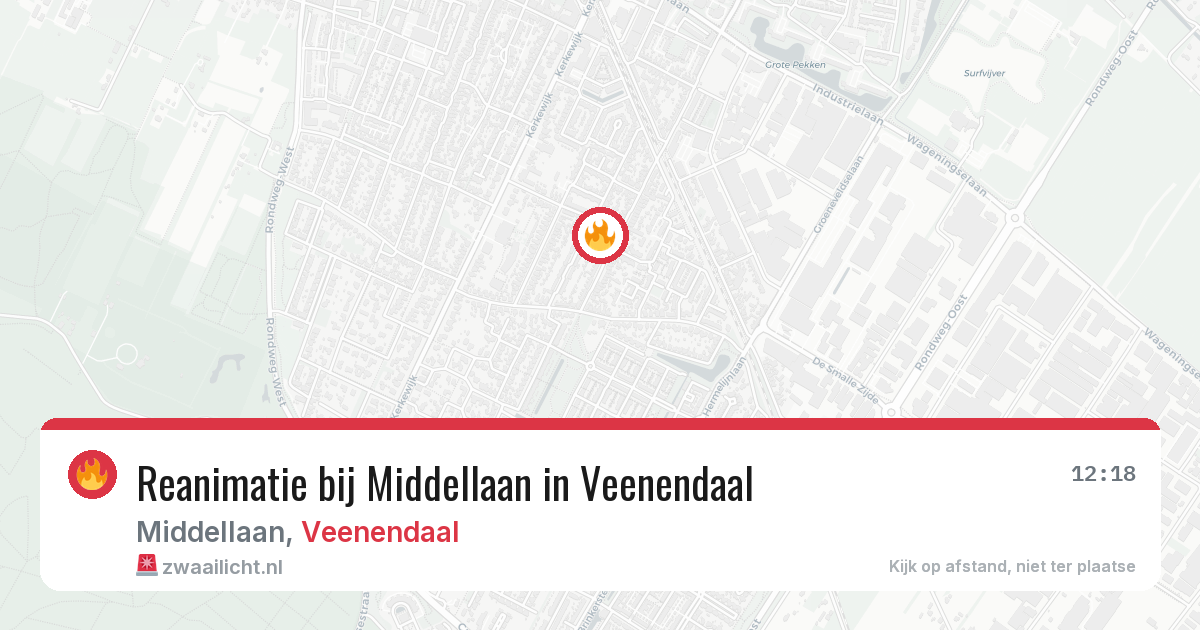 Reanimatie bij Middellaan in Veenendaal — 6 jun 2026