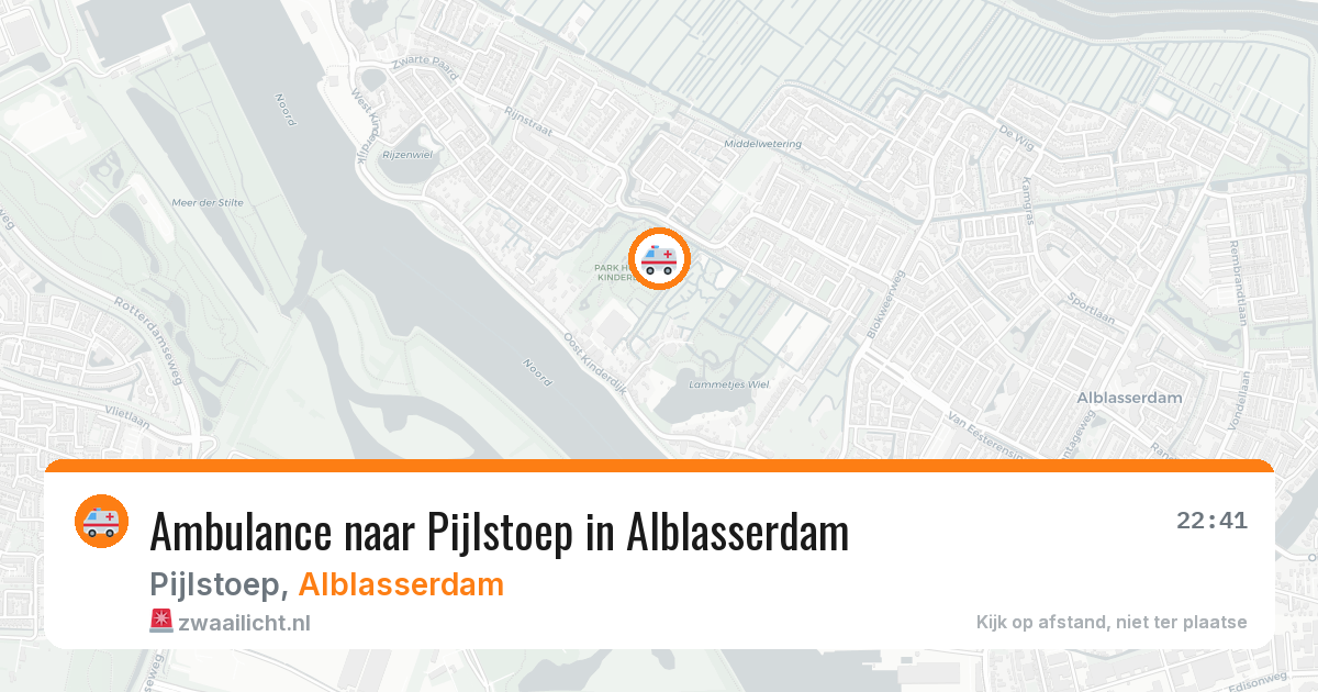 Ambulance naar Pijlstoep in Alblasserdam — 2 jul 2026