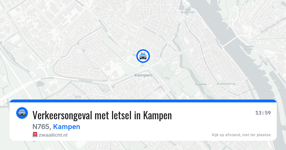 Verkeersongeval met letsel in Kampen — 20 jul 2026